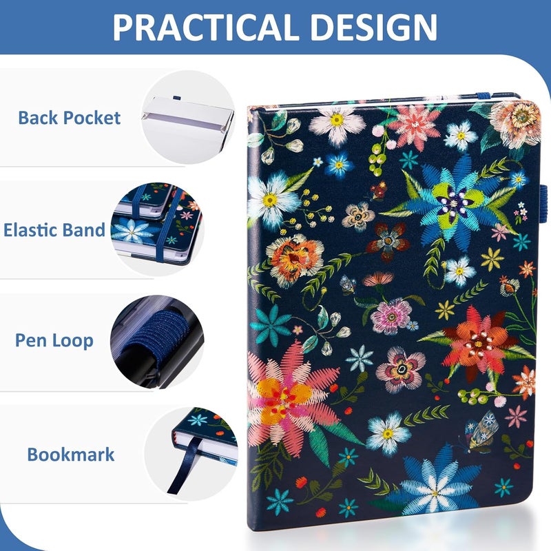 COMKISO Store Password Book with Individual Alphabetical Tabs Laminated, Large Print Password Keeper Book for Seniors, A5 Hardcover Internet Password Log Book to Record Website Login Details - Bloom - Image 5